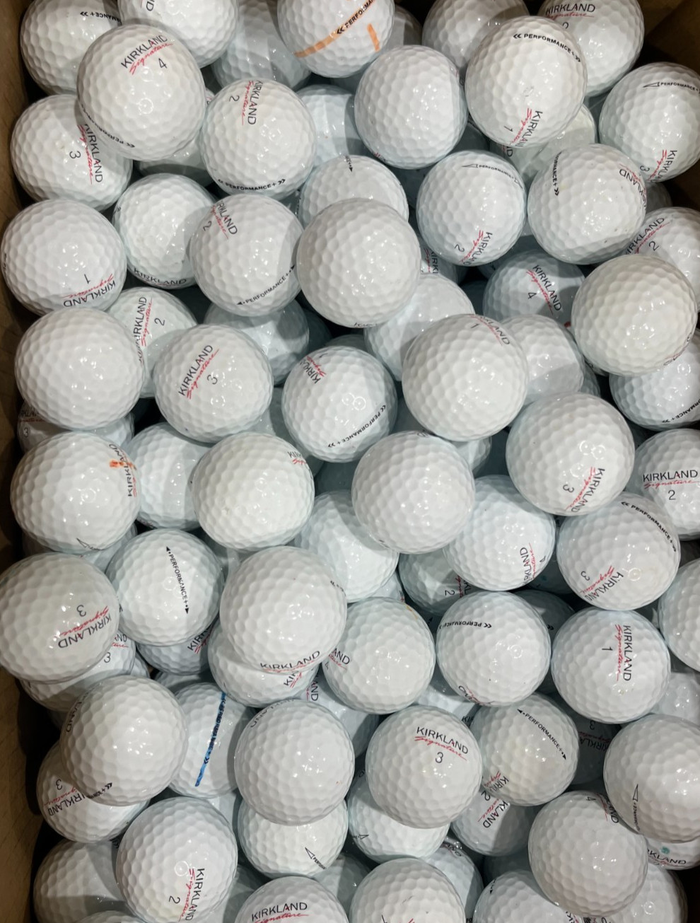 Kirkland Signature Performance Plus AAAA Near Mint 60 Used Golf Balls 4A