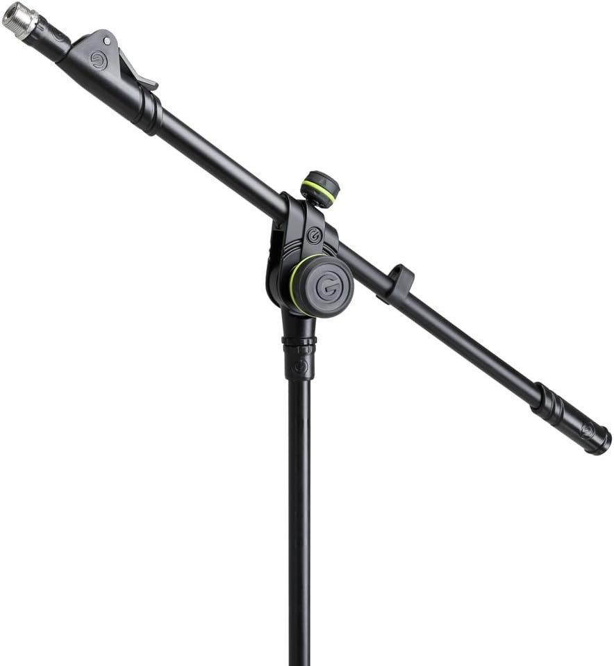 MS 2322 B Microphone Stand with round Base and 2-Point Adjustment Telescoping Bo