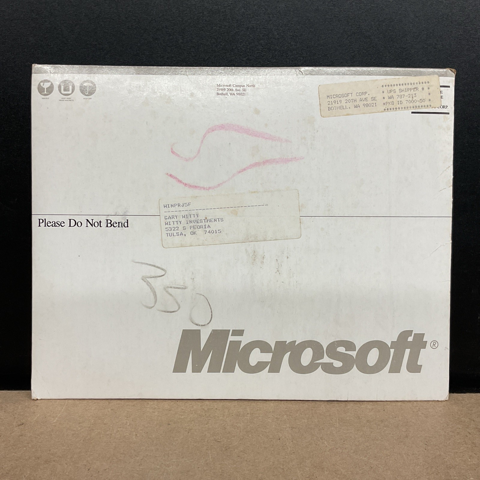 Microsoft Project For Windows Working Model 5.25 Inch Floppy Vintage Computing
