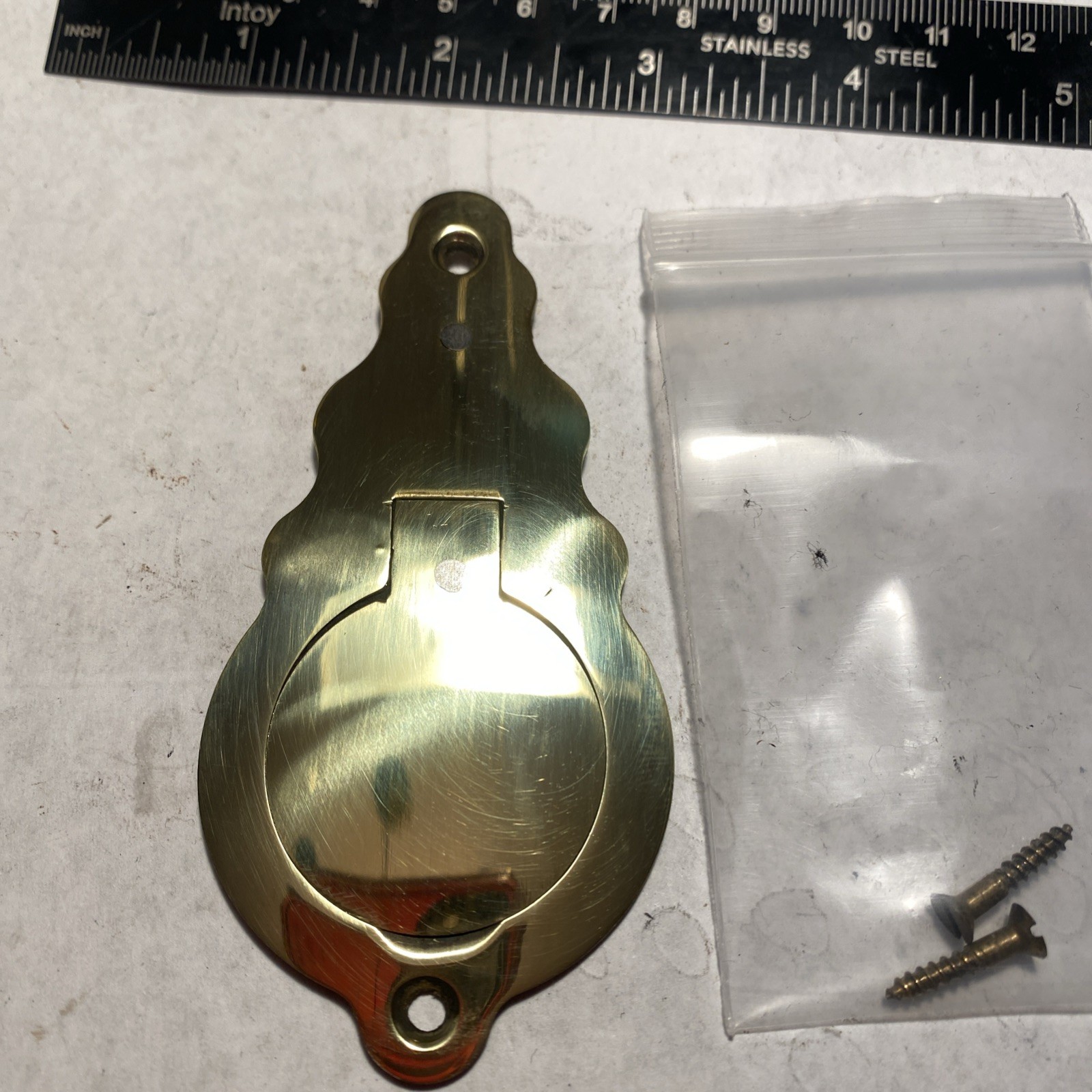CVA Hawken Brass Patch Door  W/ Screws .50 Cal Muzzleloader Black Powder Side
