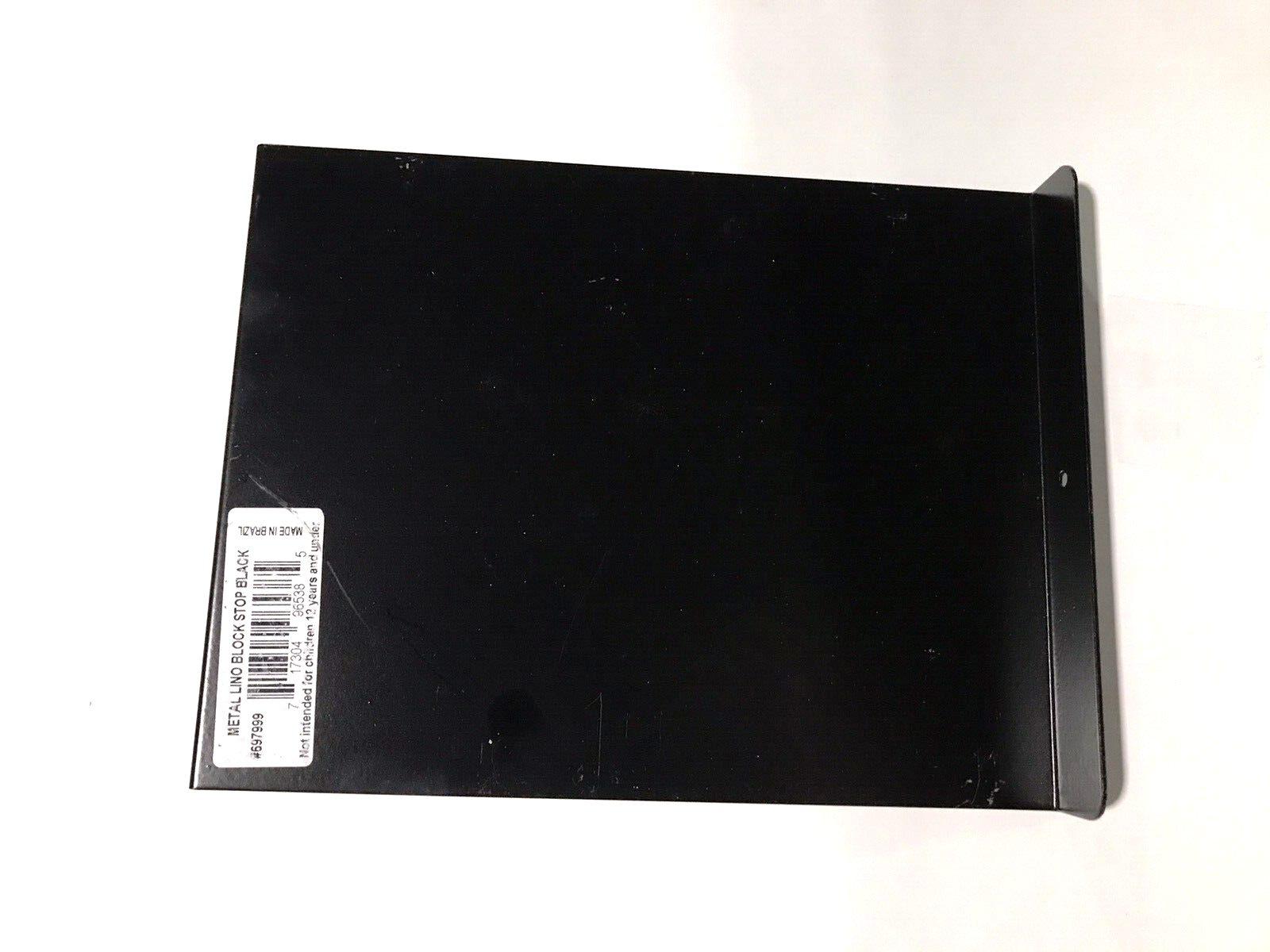 Jack Richeson Metal Lino Block Stop 697999 7.5in x 10.25" Bench Hook Inking Plat
