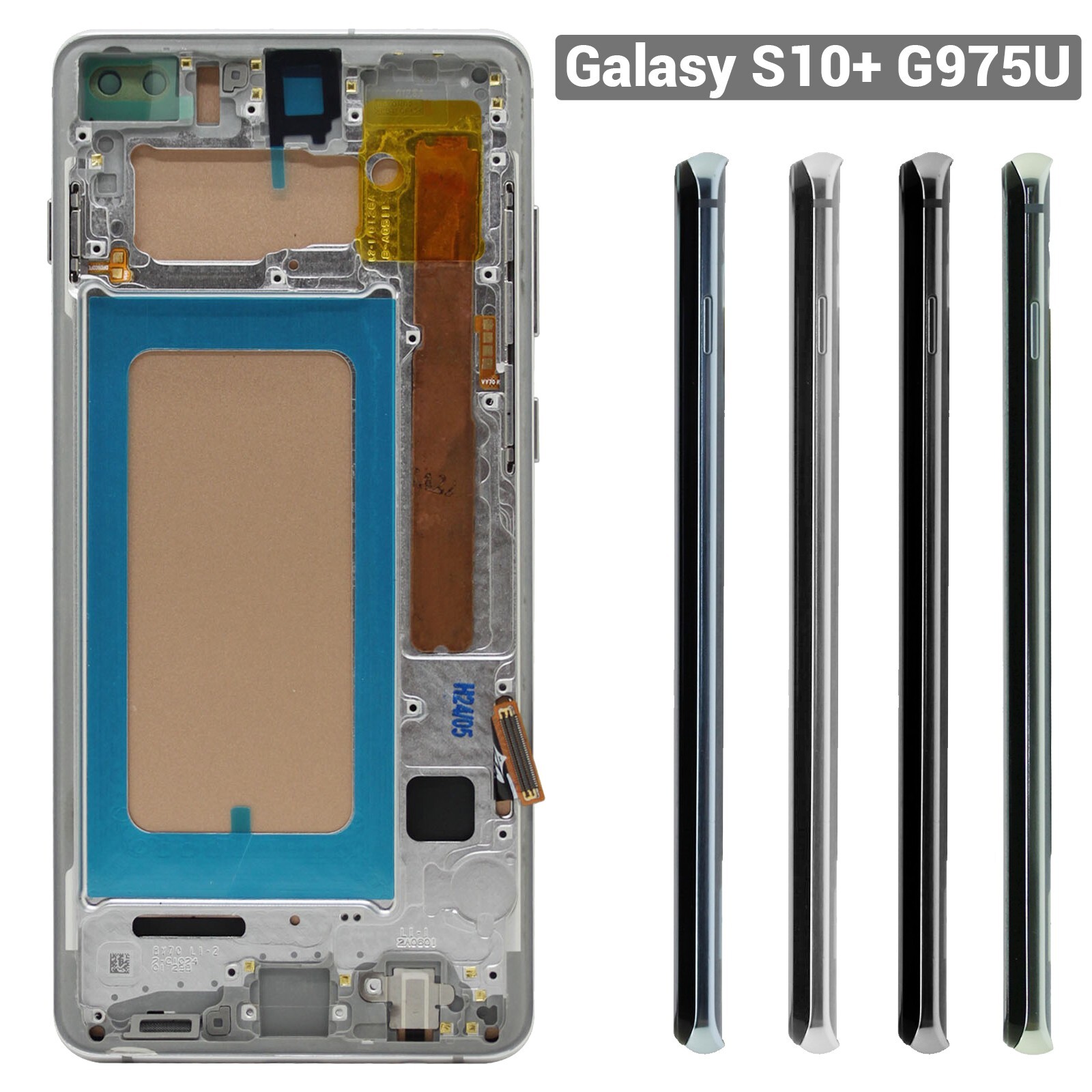 For Samsung Galaxy S10+ Digitizer OLED LCD Display Touch Screen Frame SM-G975U