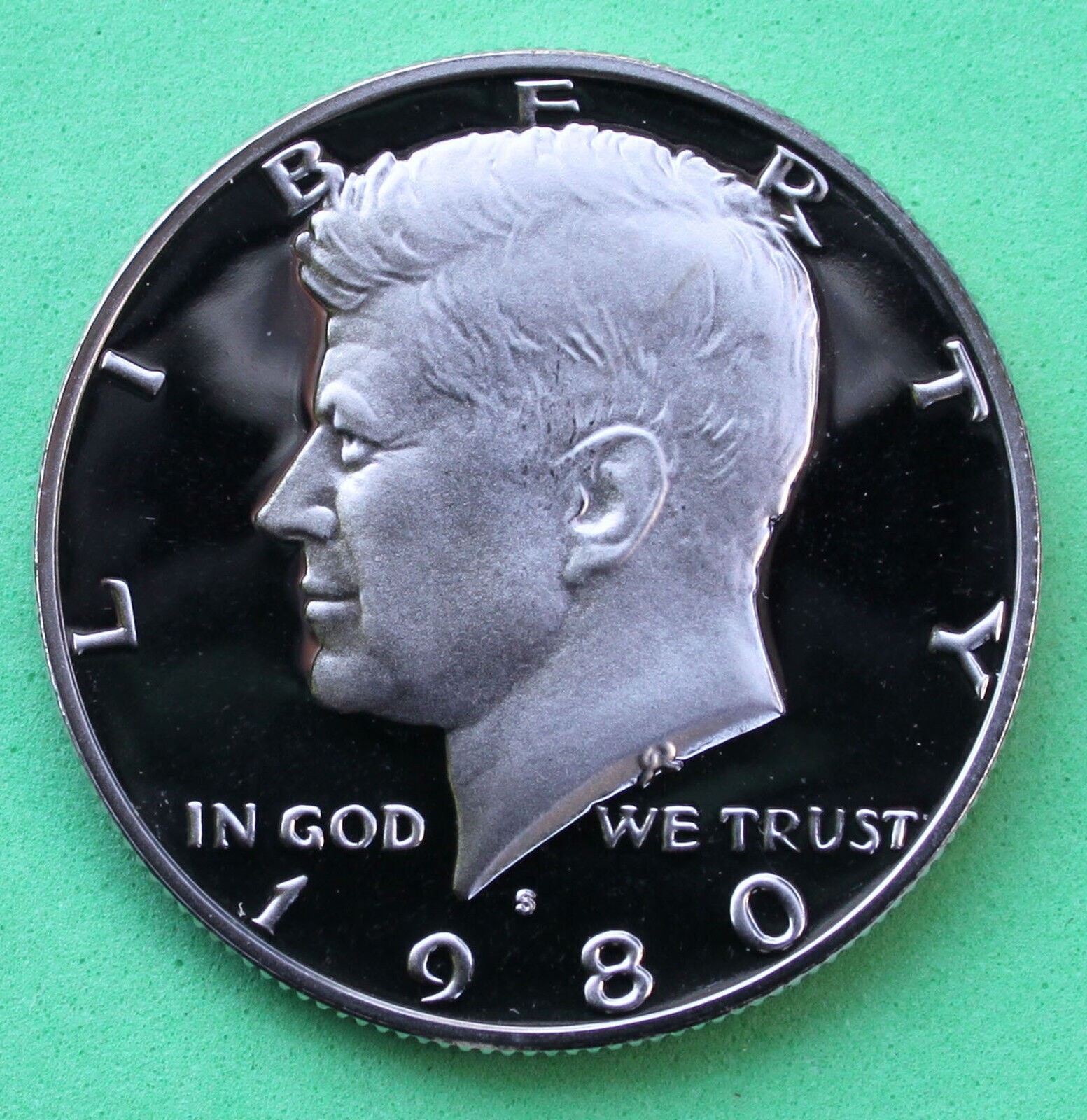 1980-S ( PROOF ) KENNEDY HALF DOLLAR  XF