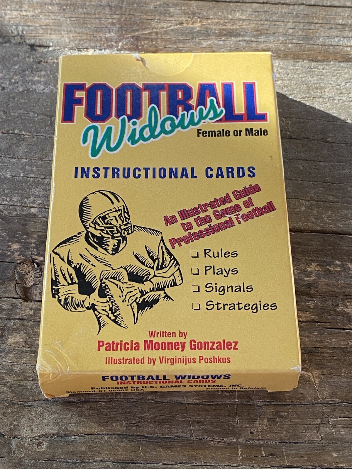 Set of Football Widows (Female or Male) Instructional Cards-Learn football rules
