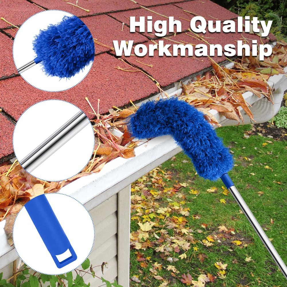 Cobweb Duster with Extension Pole, Web Brush and Washable Ceiling Duster9610