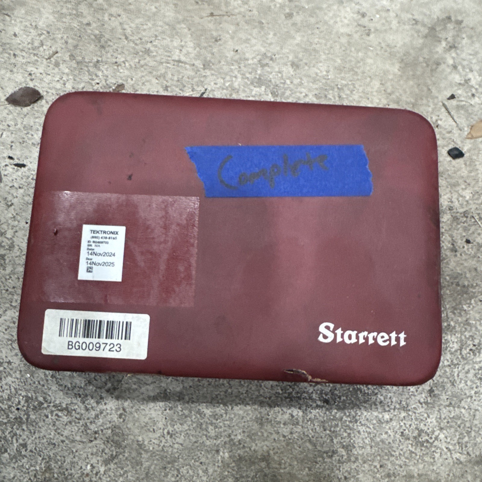 Starrett No. 196 Universal Dial Test Indicator With Case Machinist Tool