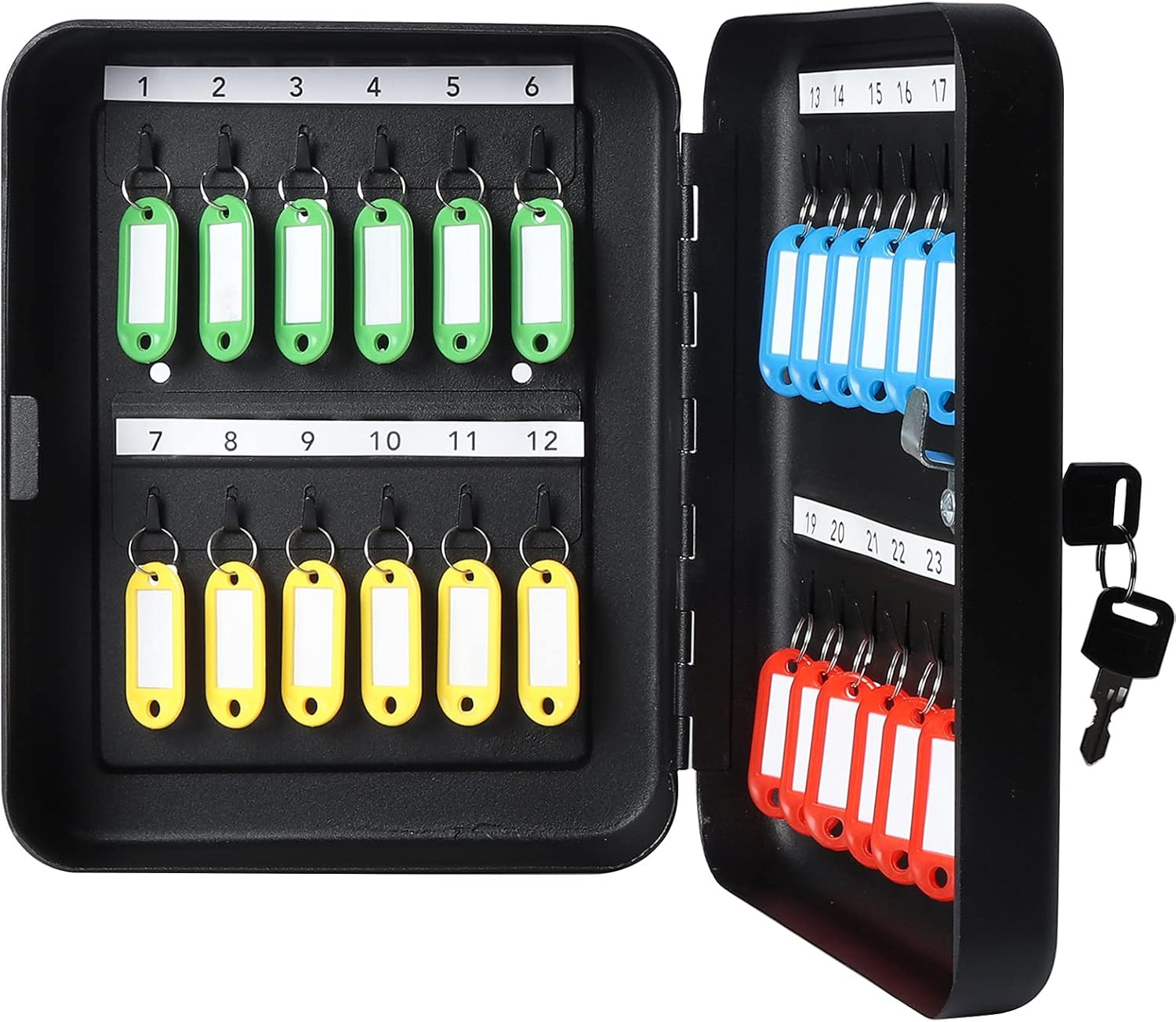 Key Cabinet Wall Mount,Locking Key Organizer, Key Storage Lock Box with Key Lock