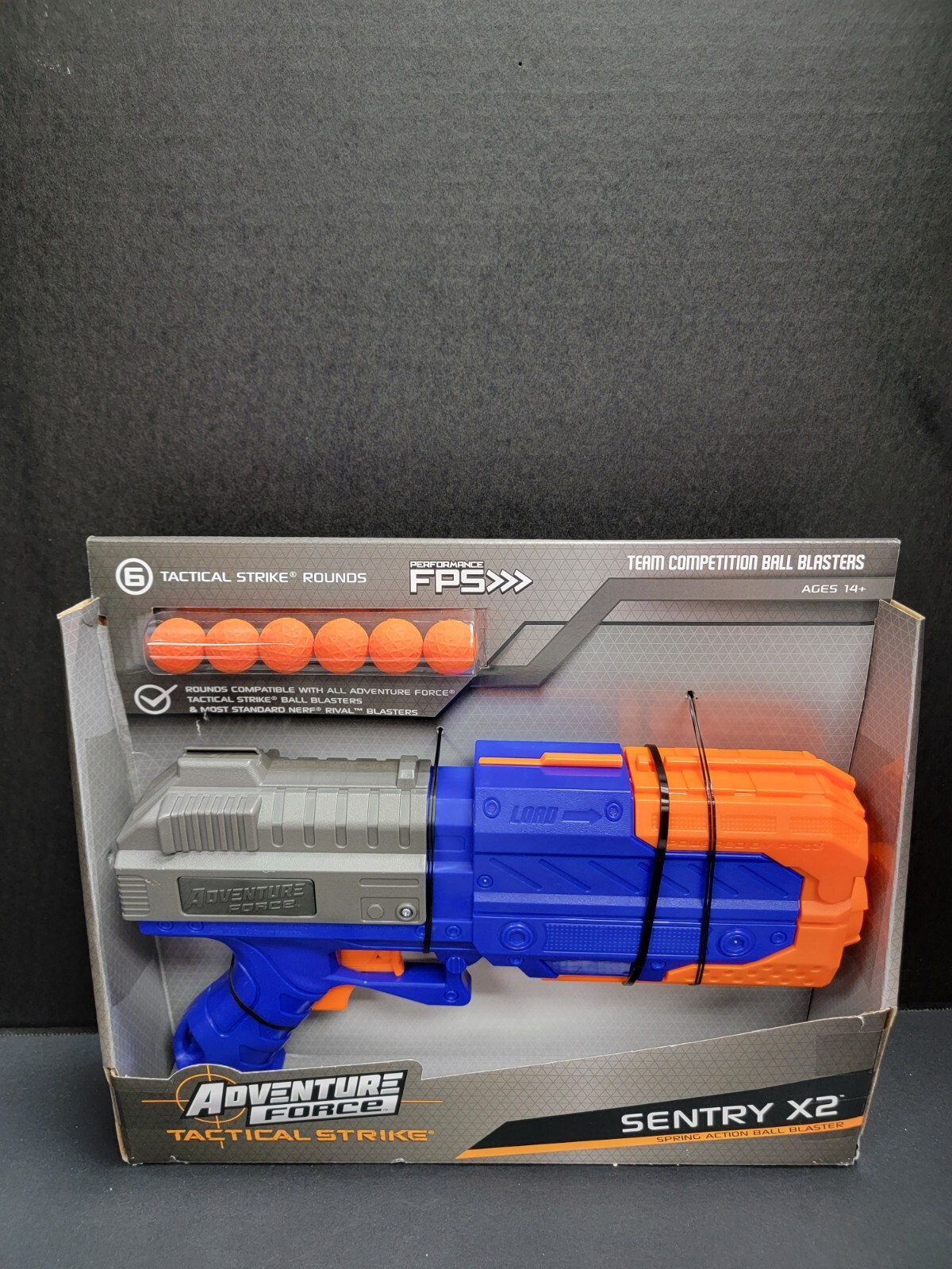 ADVENTURE FORCE - TACTICAL STRIKE - SENTRY X2 - SPRING ACTION BALL BLASTER NEW!