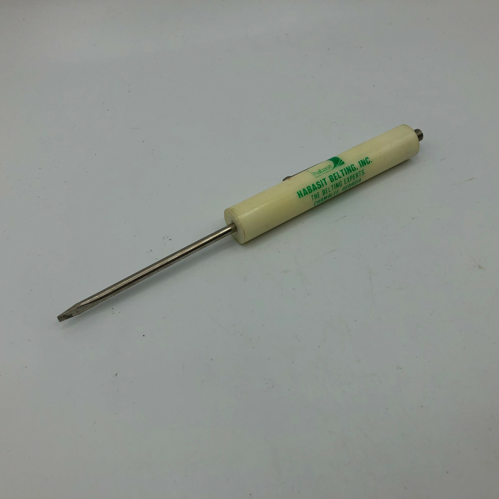 Vintage HABASIT Belting Chamblee Georgia Advertising Slotted Screwdriver W8