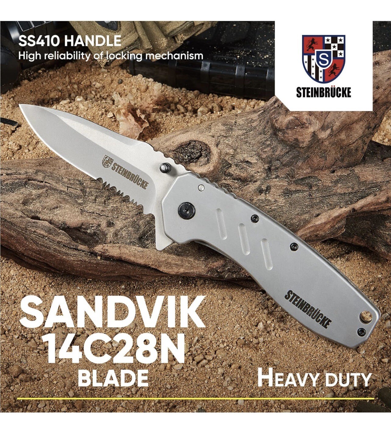 Heavy Duty Pocket Knife for camping (017)