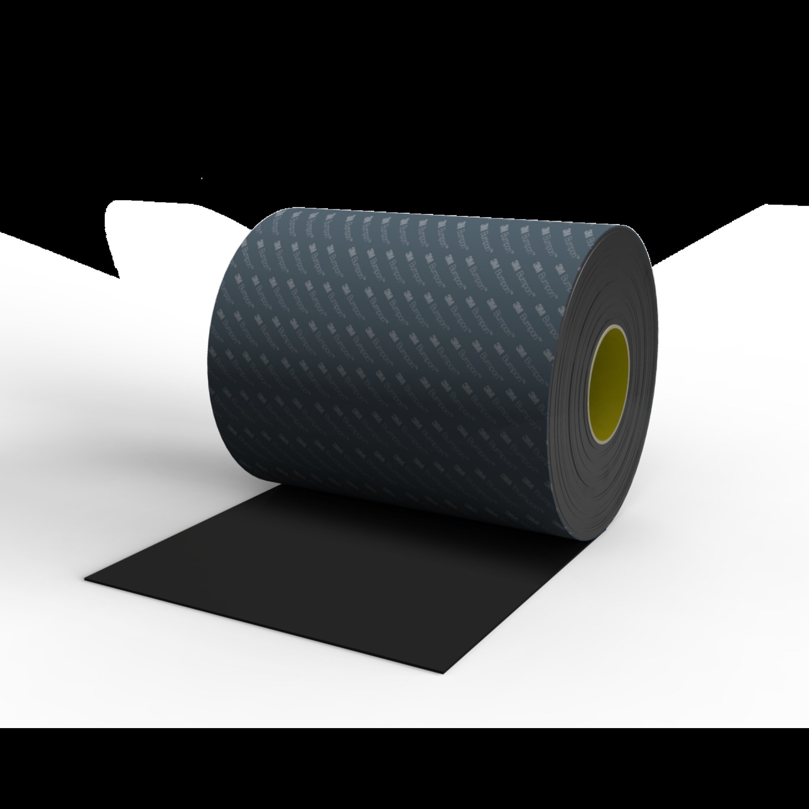 3M Bumpon Resilient Rollstock SJ6216 Black R25FL, 4.5 in x 36 yds