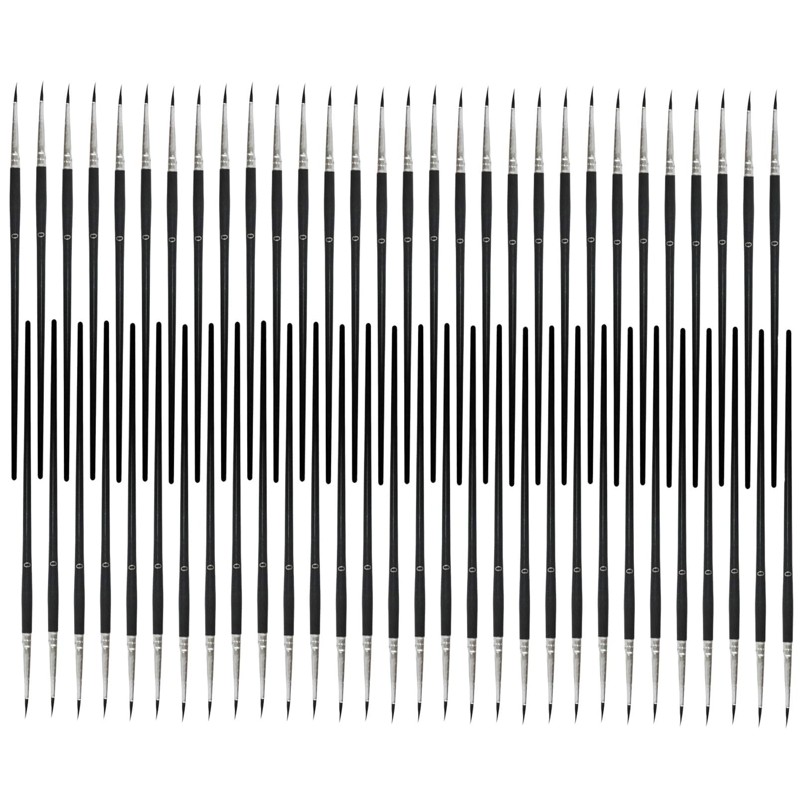 60-Piece Small Paint Brushes Set for Crafts – Fine Detail #0 Mini Brushes for...