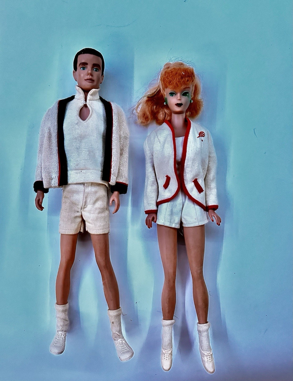 Large Collection of 1962 Ken & Barbie Dolls Lots of Clothing Shoes Accessories
