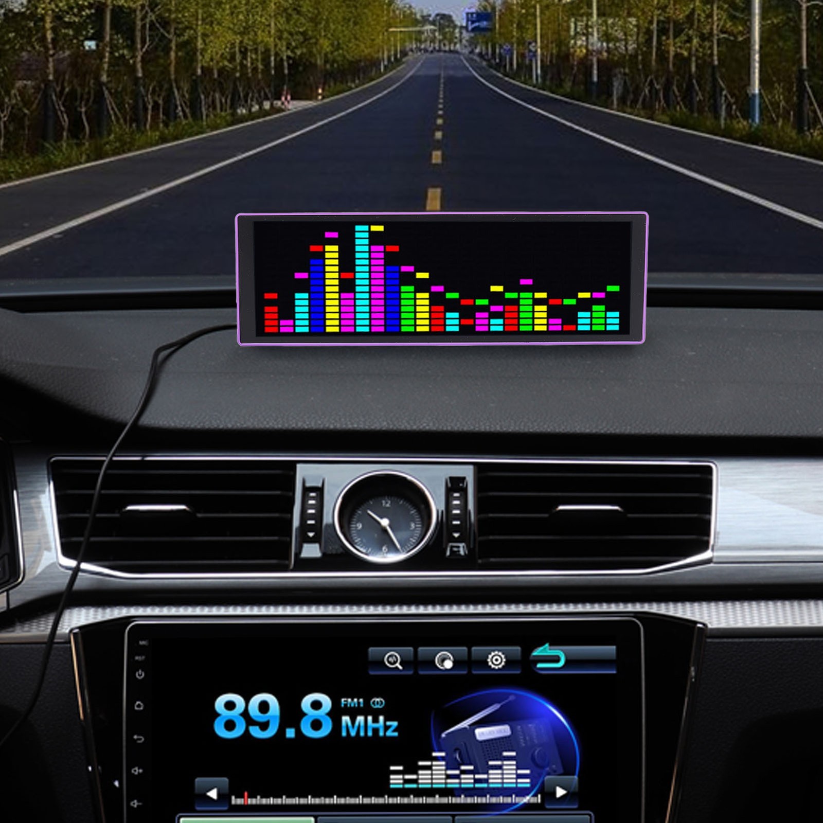 RGB LED Music Spectrum Display With Dynamic Visual Effects For Music Lovers Use