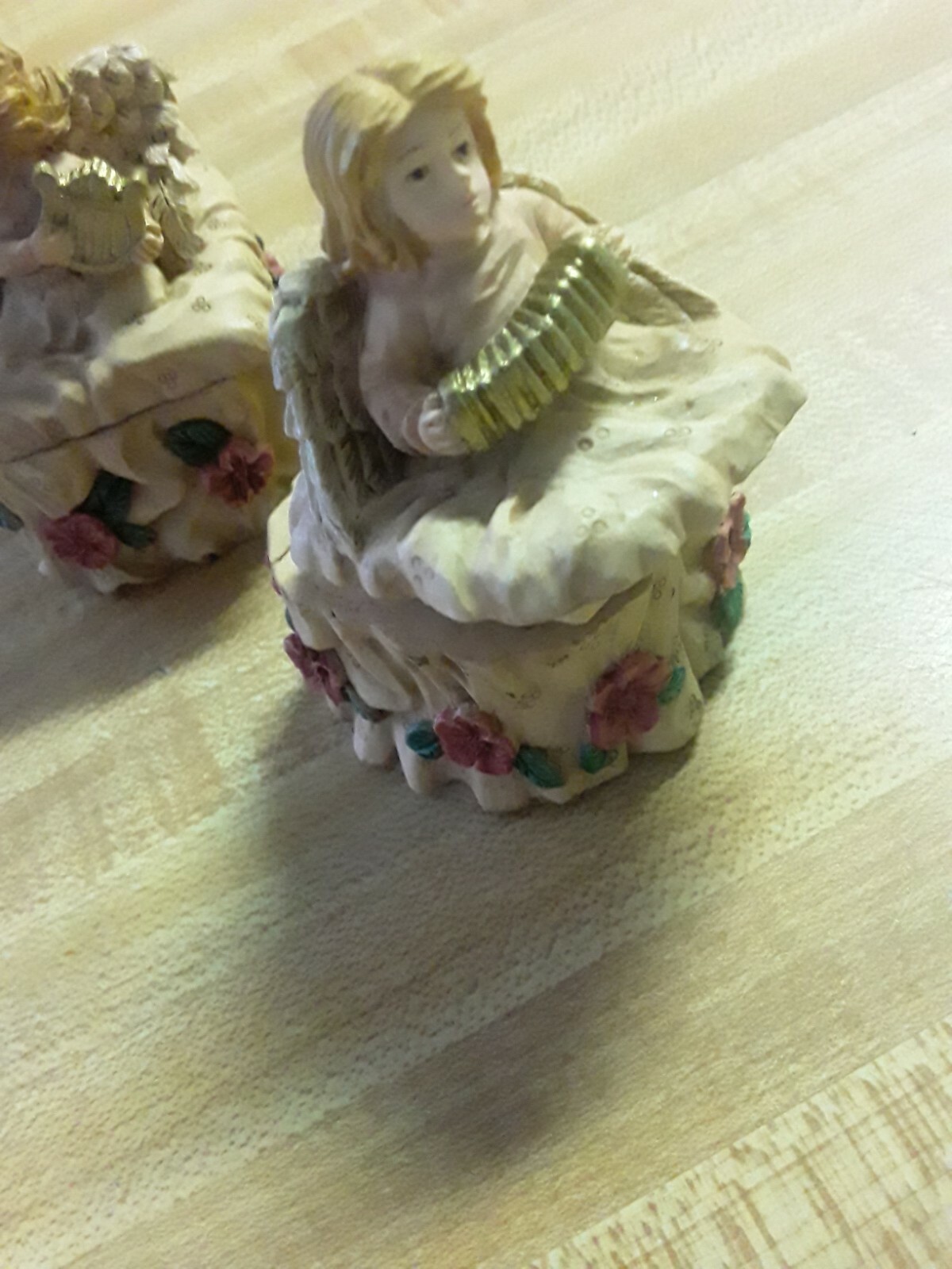 Vintage 2 Small Jars Pearl Painted! Rare!