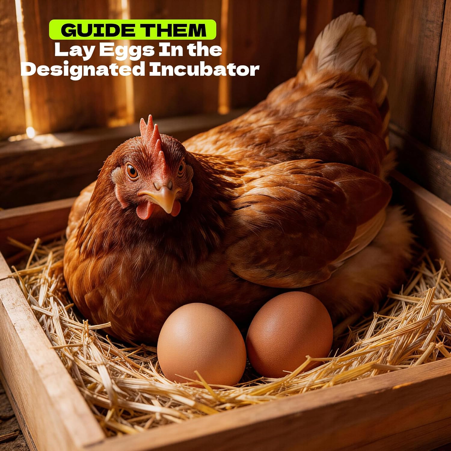 Wooden Eggs Nest Eggs Fake Eggs Dummy Eggs Guide Egg-Laying - Tools,Correcting E