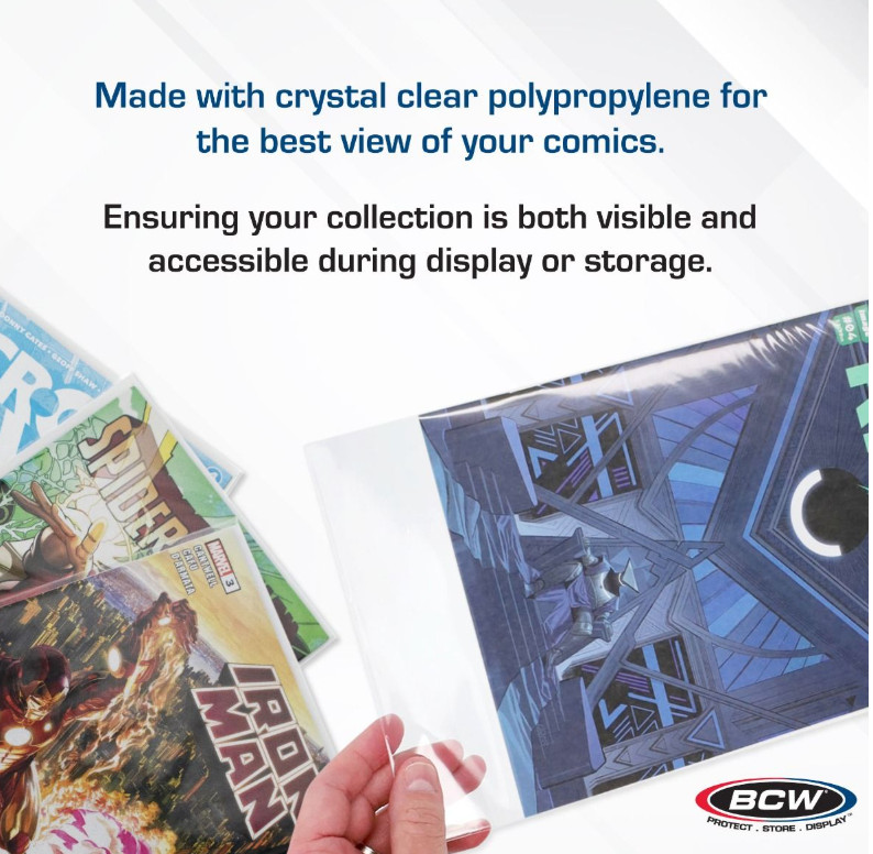 BCW (New) 25 Pack - Current/Modern Size Comic Book Board & Bag Set