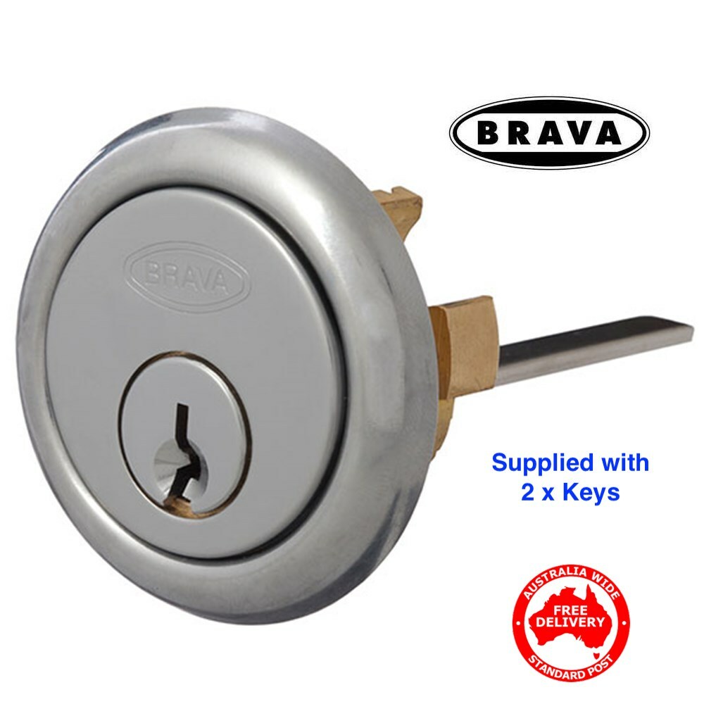 BRAVA Quality 201 Style Rim Cylinder-Suits Lockwood, Yale Locks- BRU20015SCKD