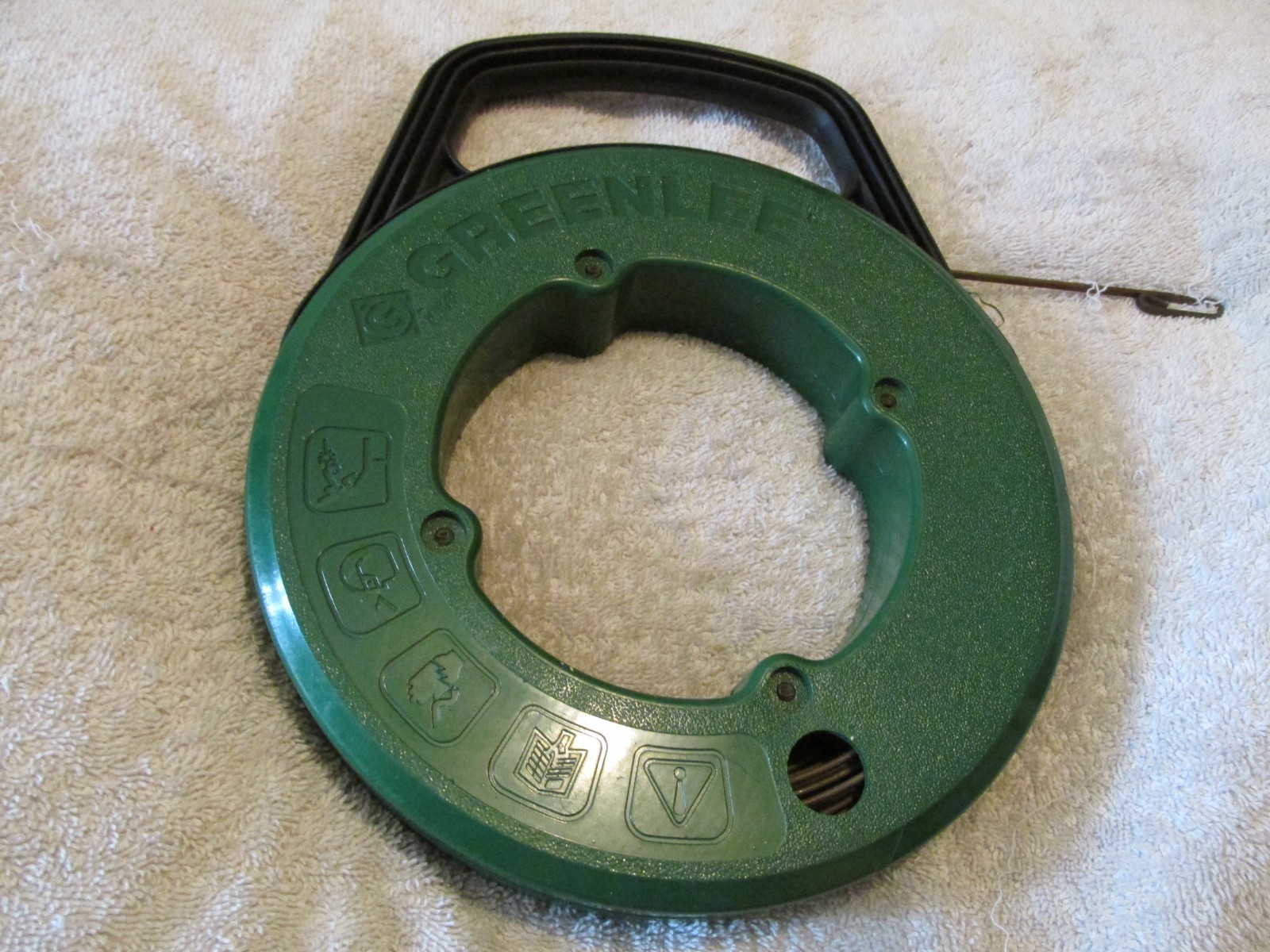 NEW GREENLEE STEEL FISH TAPE 438-5 -- 400 lbs -- 50' X 1/8"X .060" -- 50 Ft.