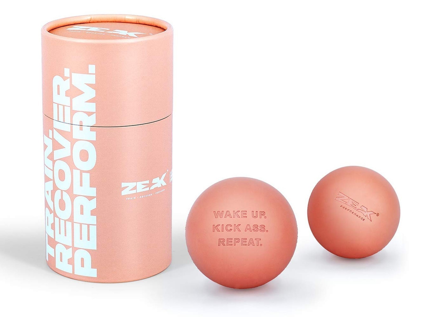 2 ZEAK Lacrosse Massage Balls for Myofascial Release, Trigger Point Therapy, ...