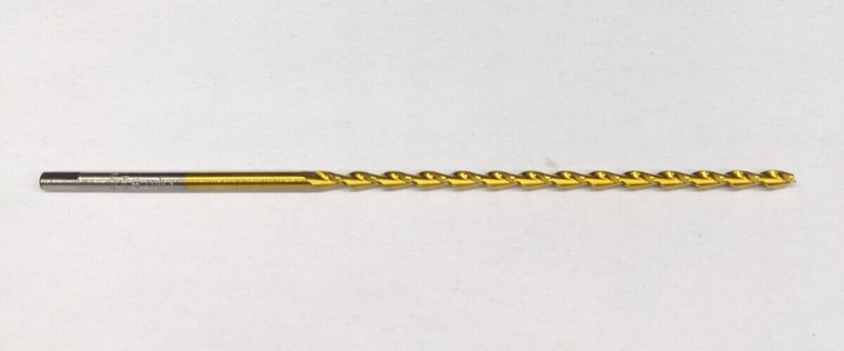 Viking Drill 9/64" Parabolic Flute Taper Length Drill Bit TiN Titanium 34610 USA