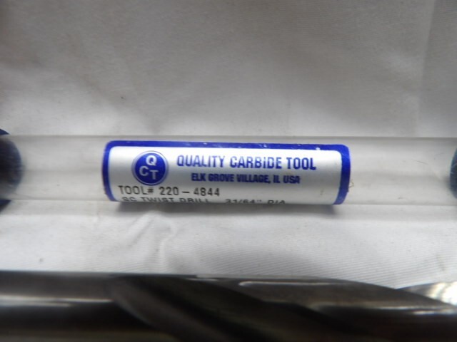Quality Carbide Tool Solid Carbide Twist Drill Bit 31/64 Dia. Tool# 220-4844