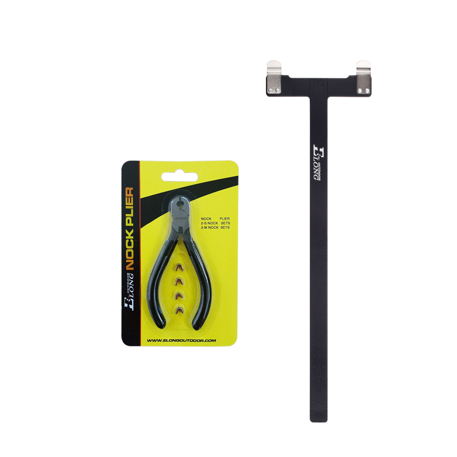 Archery Nocking Buckle Pliers String D Loop Nock Points Tool + T Bow Square