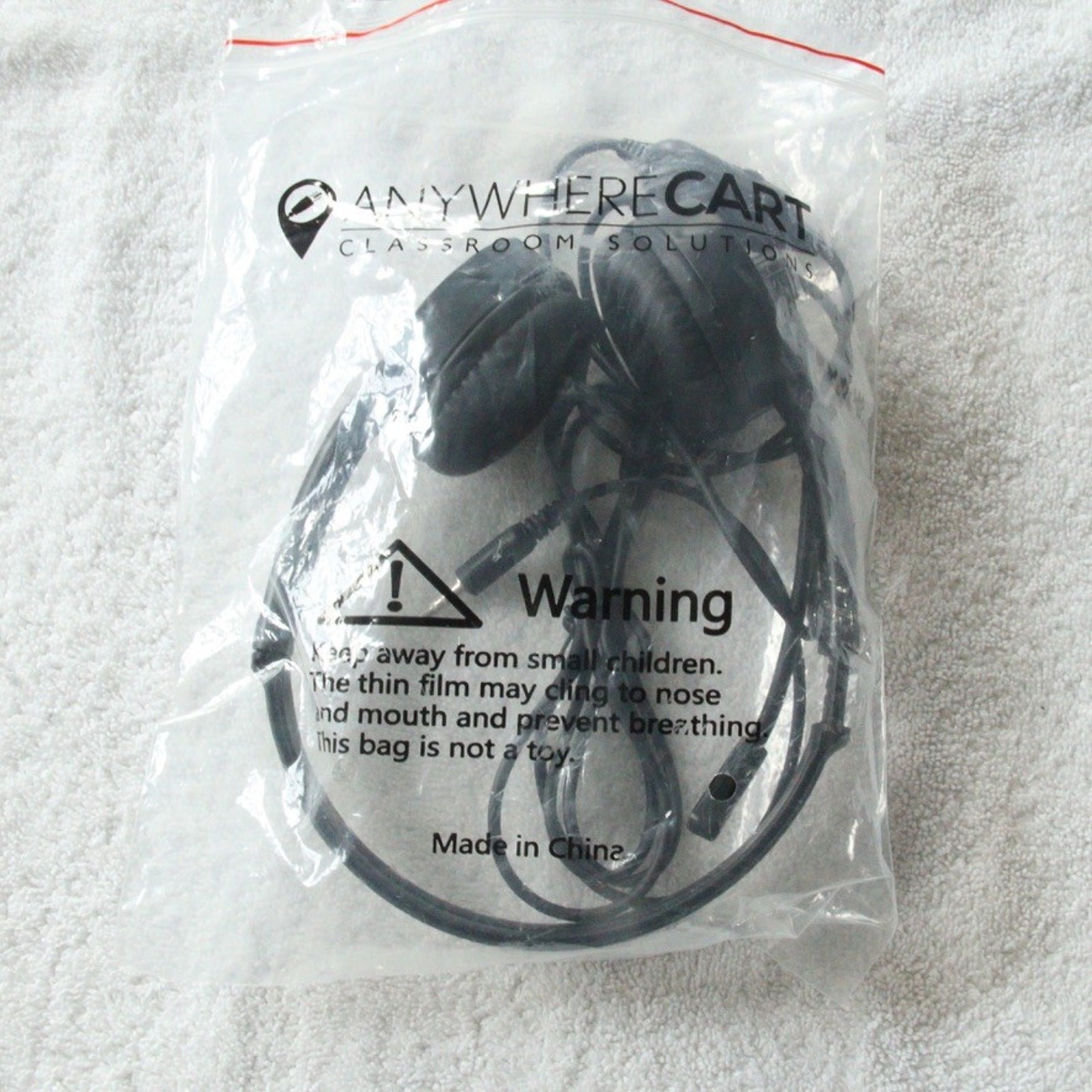 AnywhereCart AC-HPM Classroom Headset w/ Microphone 3.5mm Wired