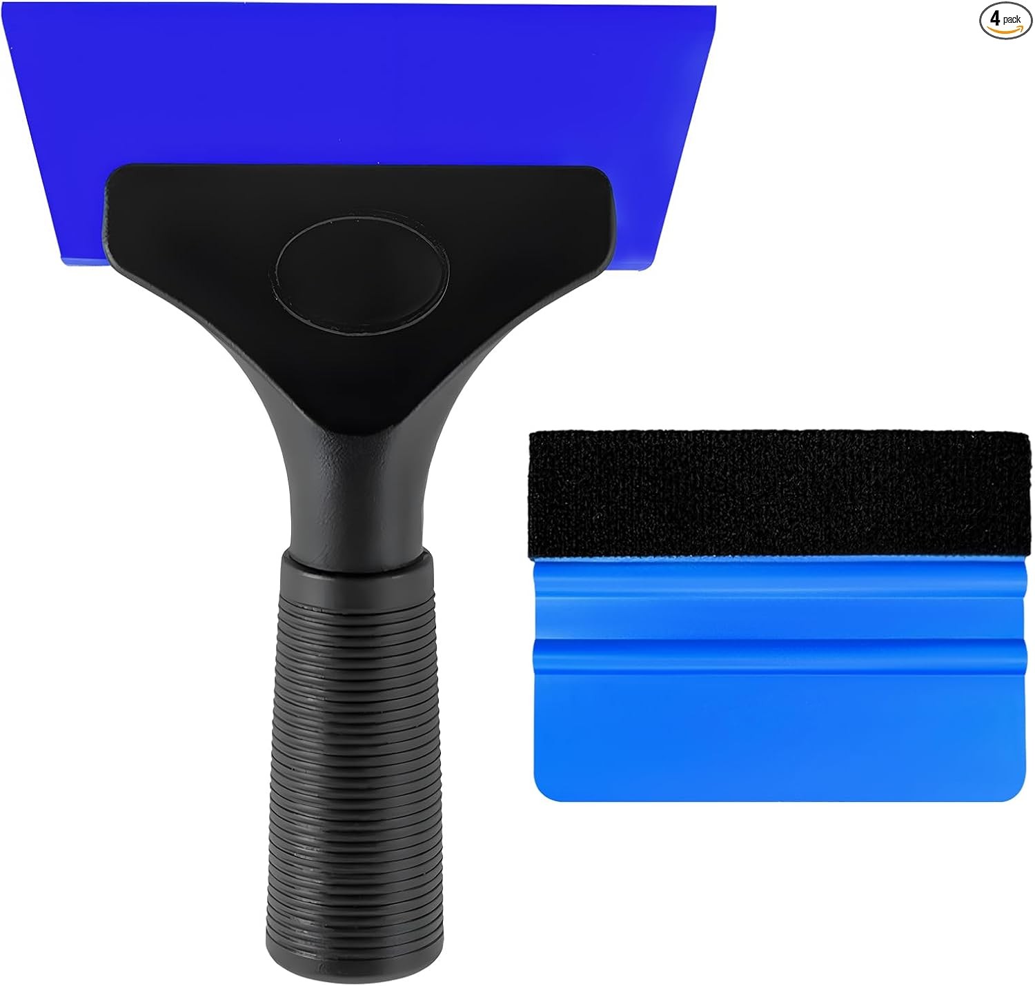 2 PCS Window Tint Kit Tools, Professional Vinyl Wrap Kit with Plas Color: Blue