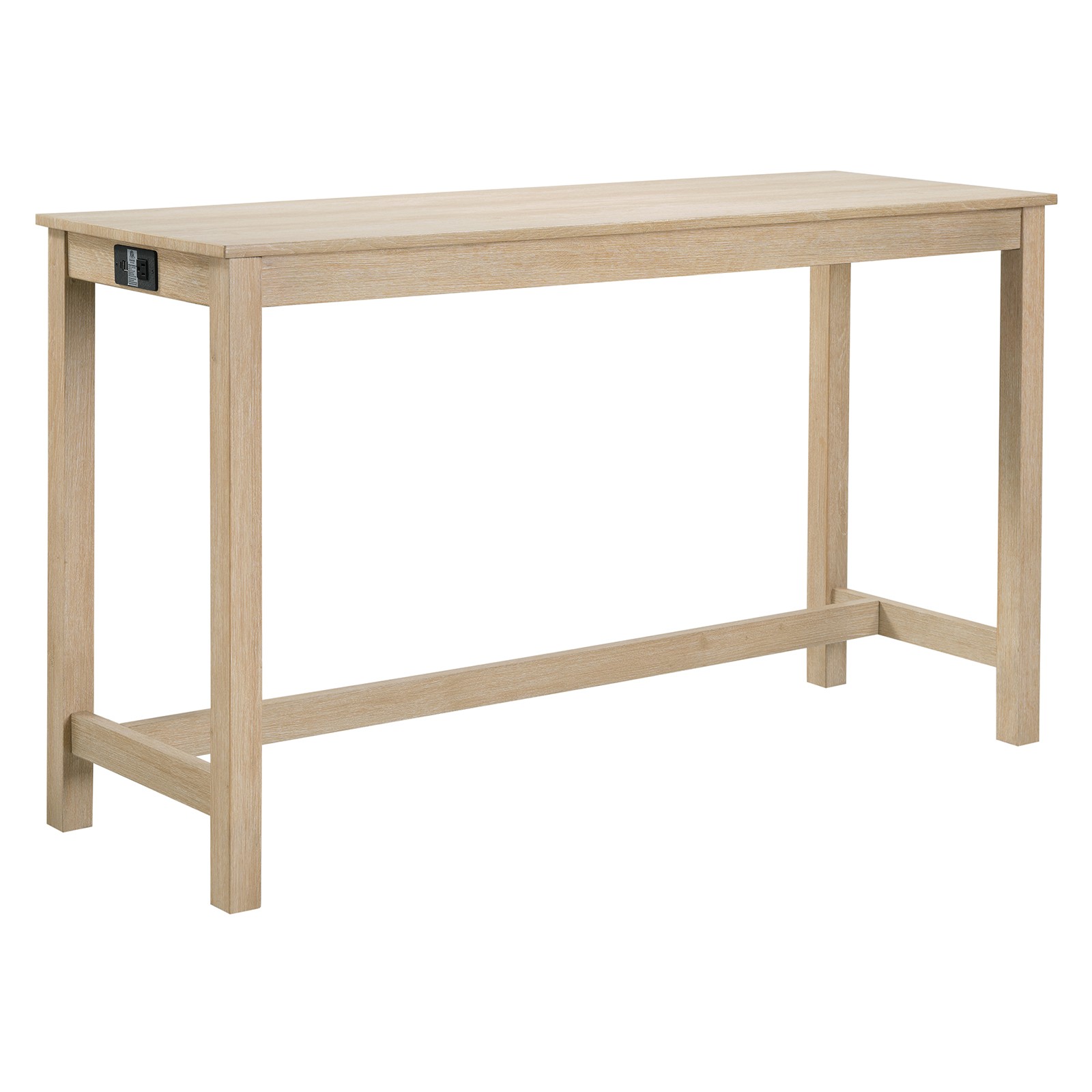 4 Piece Bar Table Set with Power Outlet,Bar Table Set with Chairs,Sofa Bar Table