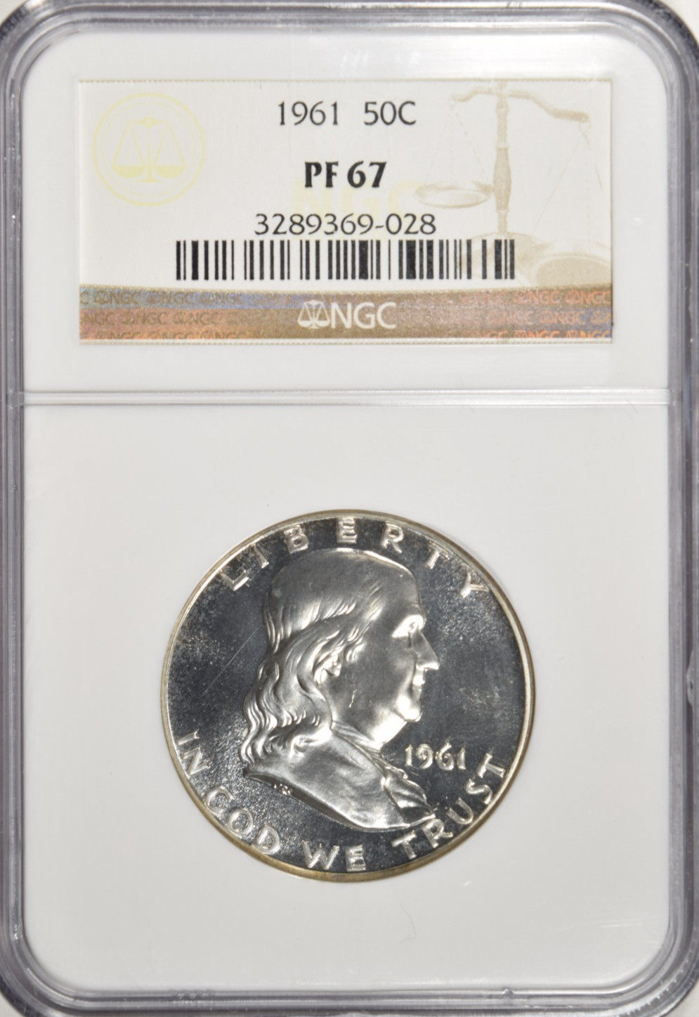 1961 PROOF FRANKLIN HALF DOLLAR ~ NGC PF67 ~ PRICED RIGHT!