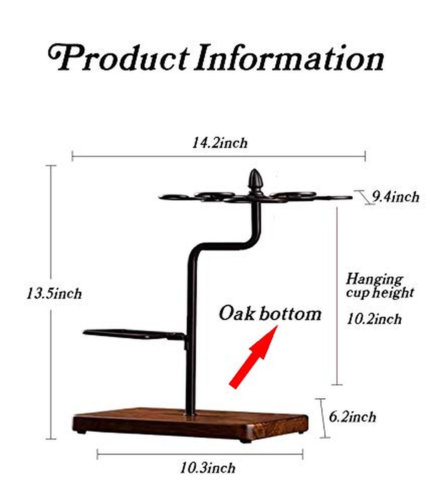 Red Wine Stemware Racks Kitchen Bar Table Decoration Metal Drying Rack Wine G...