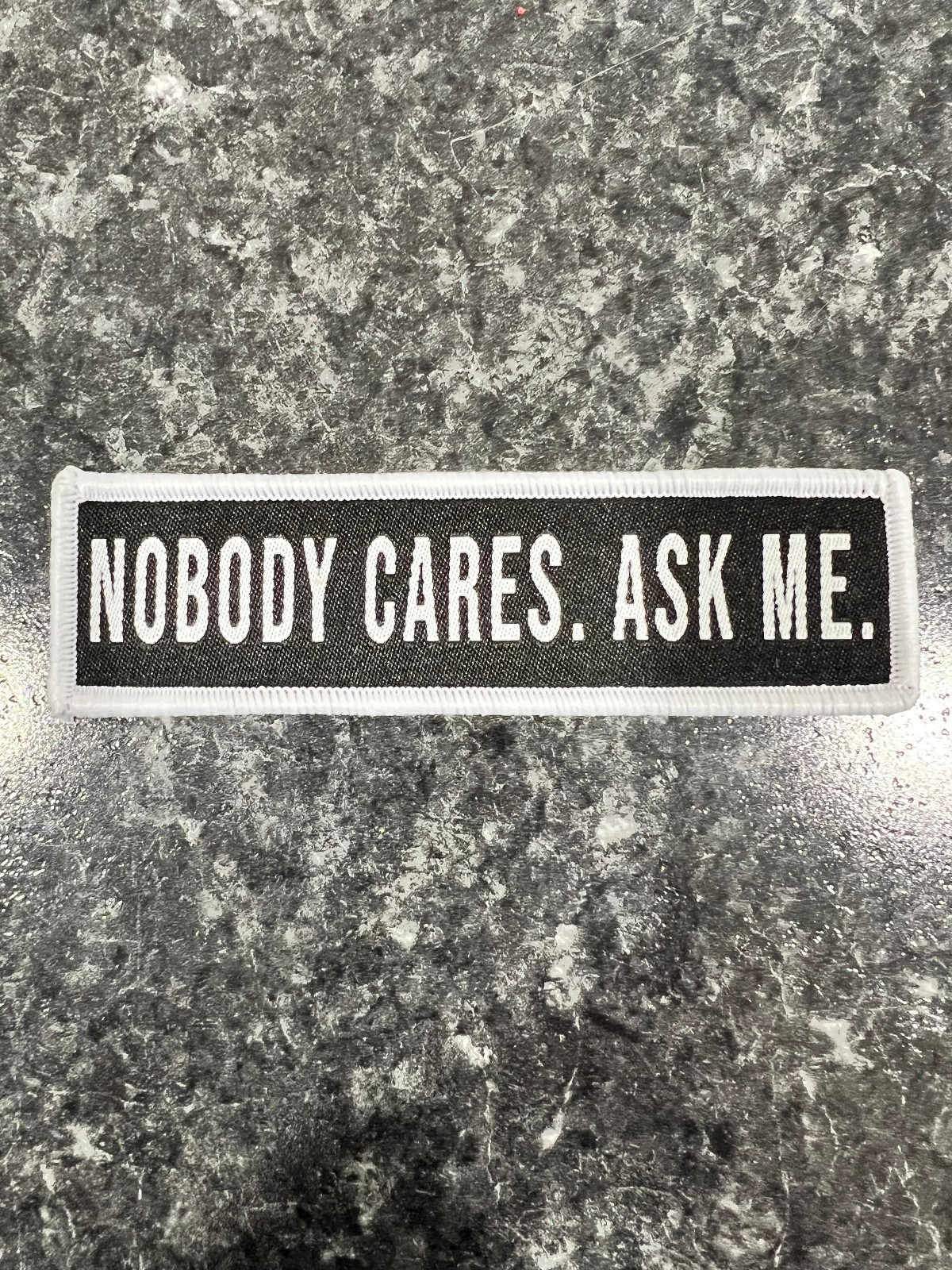 1 Goal Gear - NOBODY CARES. ASK ME. Patch