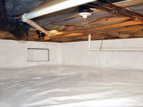 500sqft Solid White Vapor CRAWLSPACE ENCAPSULATION BARRIER (EXTRA WIDE) 51"