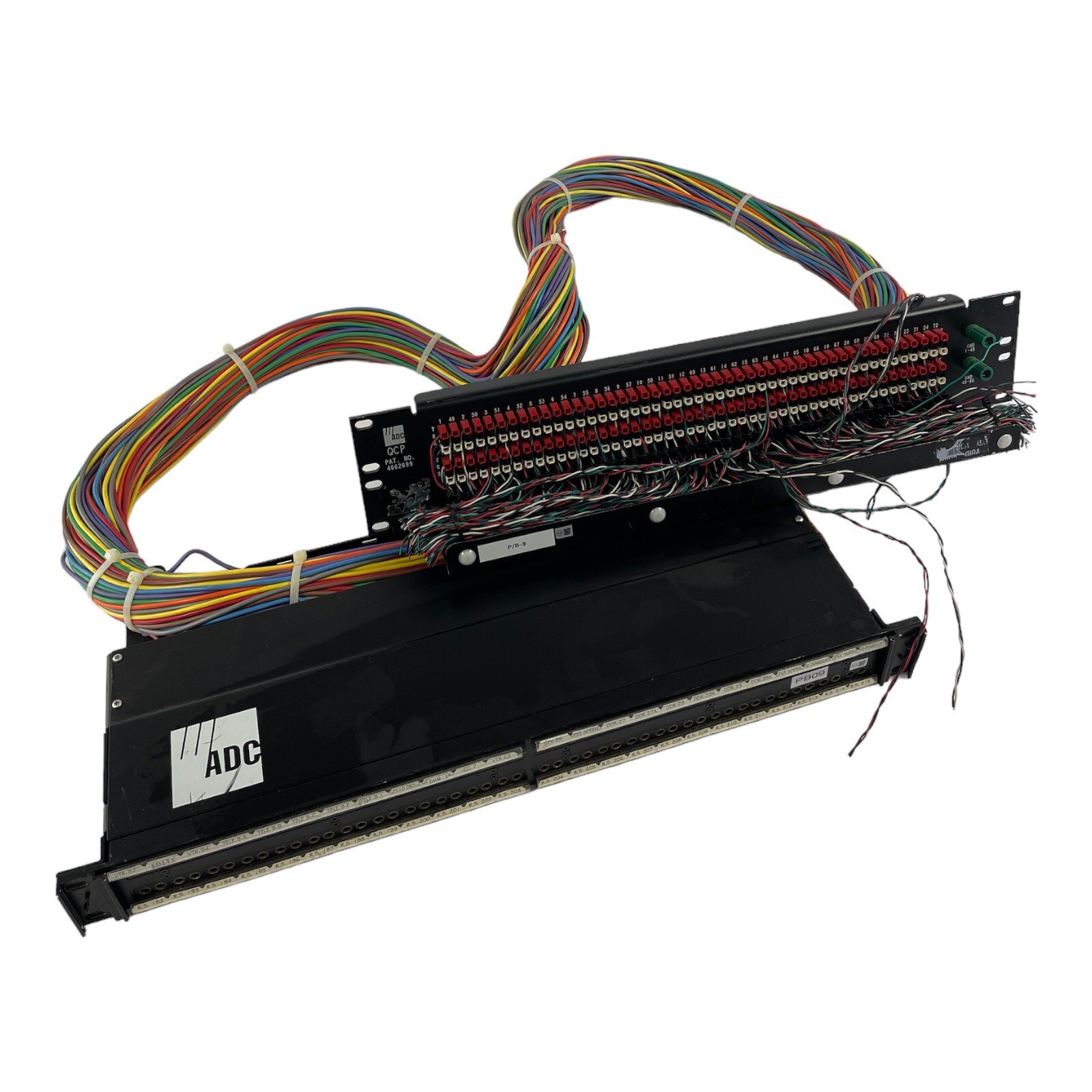Bantam TT ADC 96 patchbay connected  to ADC UP-96NMKII  PPC RACKMOUNT Patchy PB9