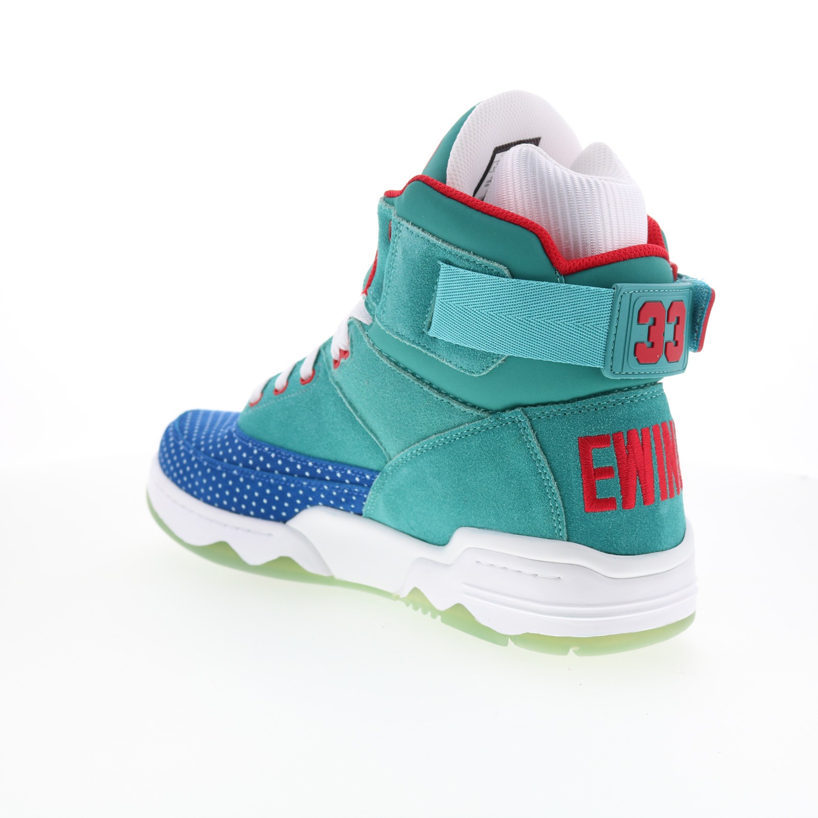 Ewing Athletics 33 HI All-Star Mens Blue Suede Lifestyle Sneakers Shoes