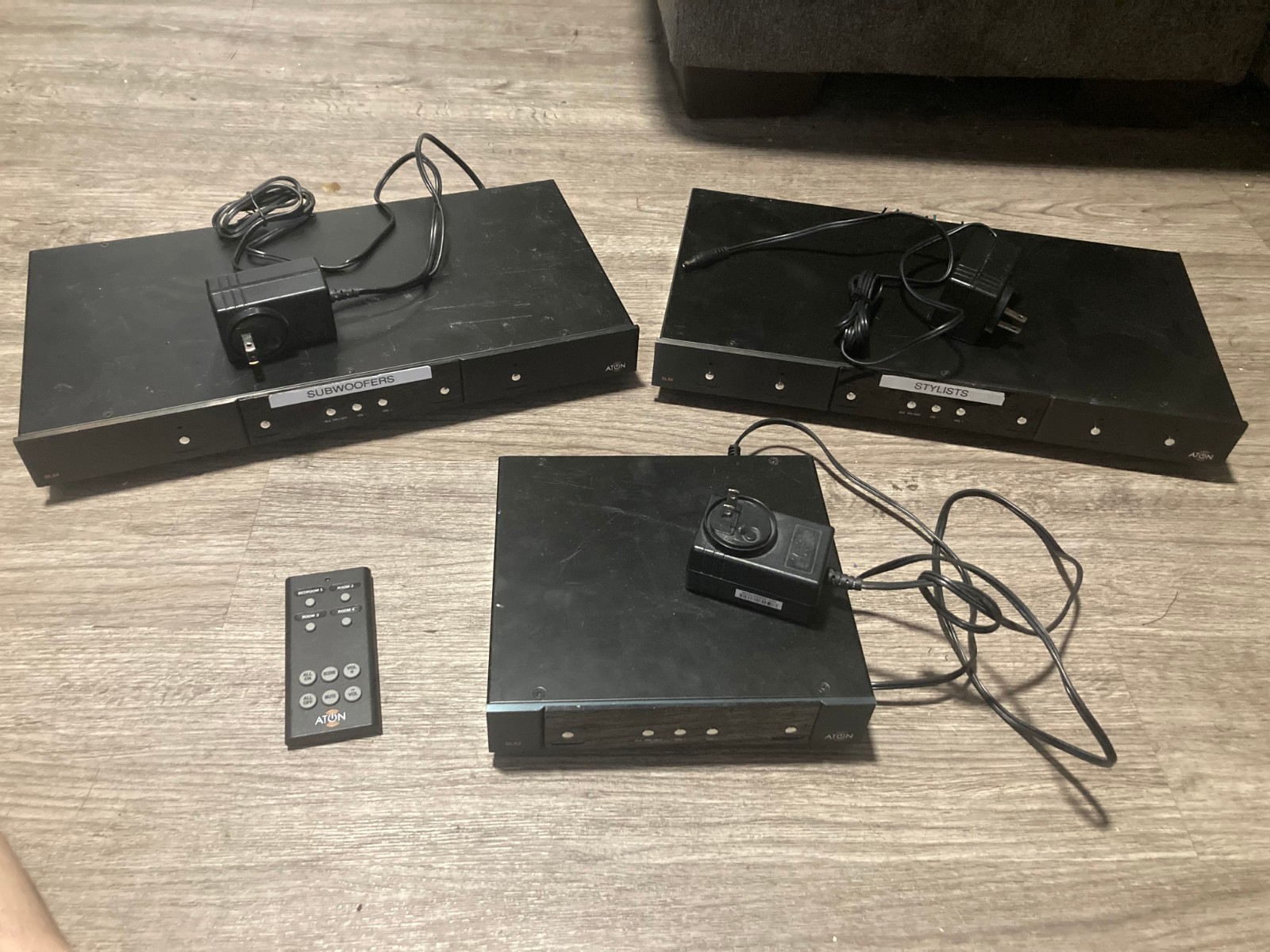 Aton DLA6 DLA4 DLA2 MultiRoom Speaker Level Audio Router Selector DLARM Remote