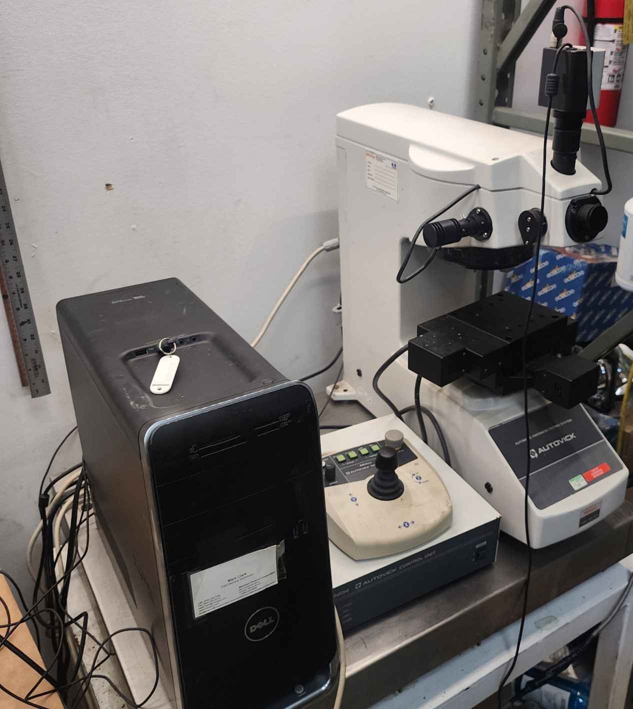 Mitutoyo HM-200 System C Micro Vickers Hardness Testing System Dongle Computer