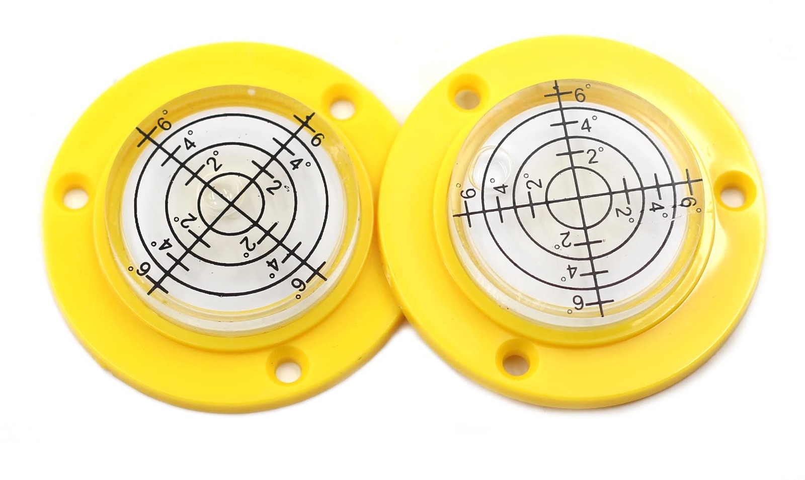 2PC 50mm/1.96" Multipurpose Circular Bullseye Bubble Spirit Level With Mounti...
