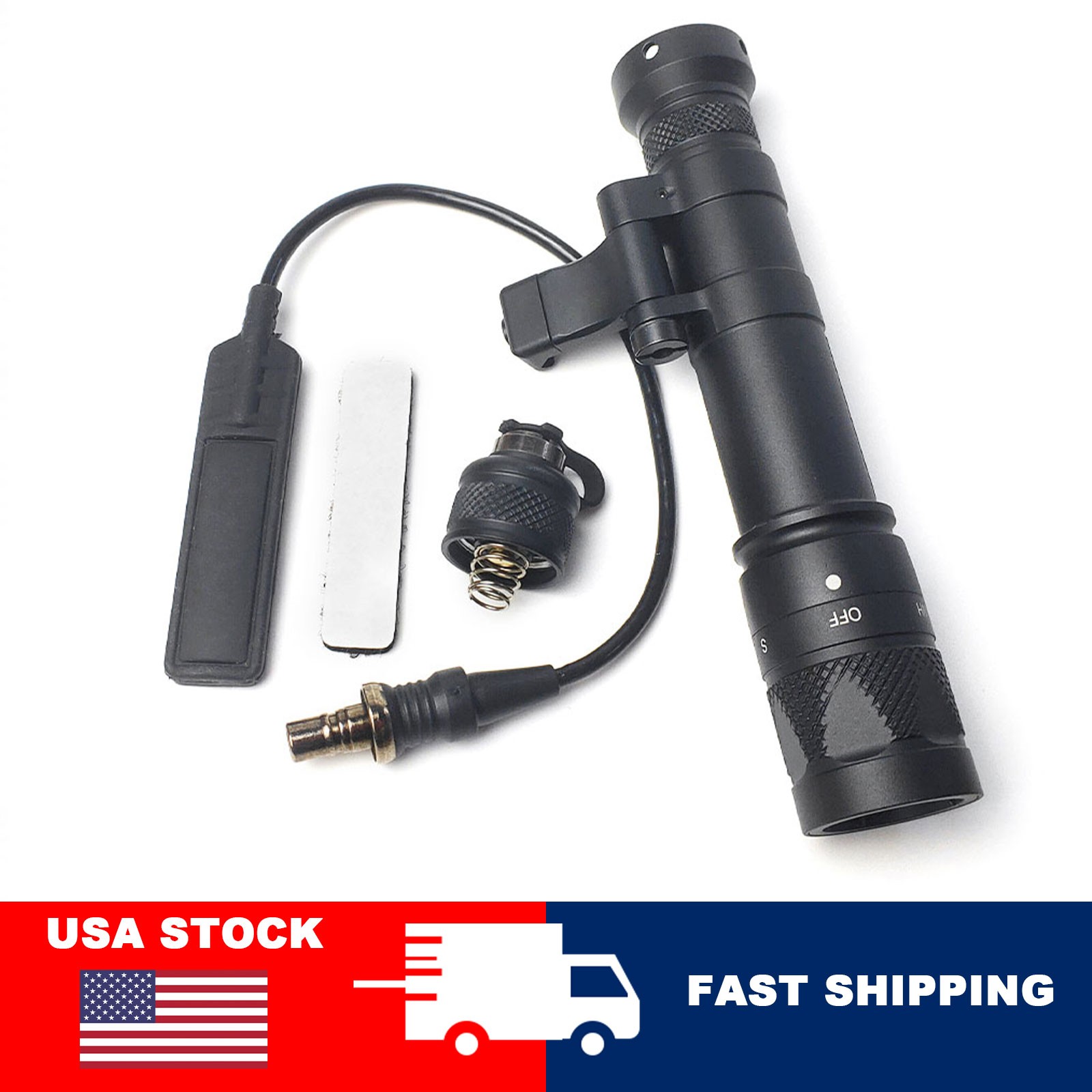 Dual Fuel M640V-DF Tactical LED Light 1200 Lumens Offset side Mount Hunting Rail