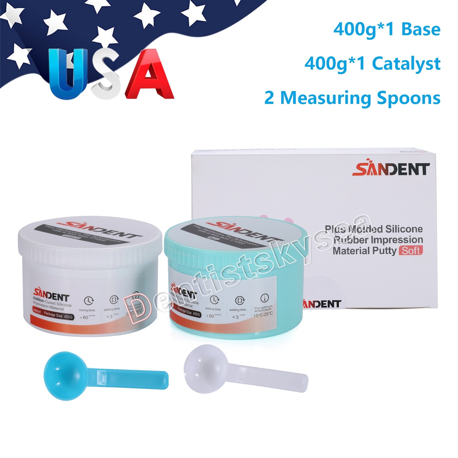 Dental Elastomeric Impression Putty Soft Silicone Material Heavy Body Fast Set