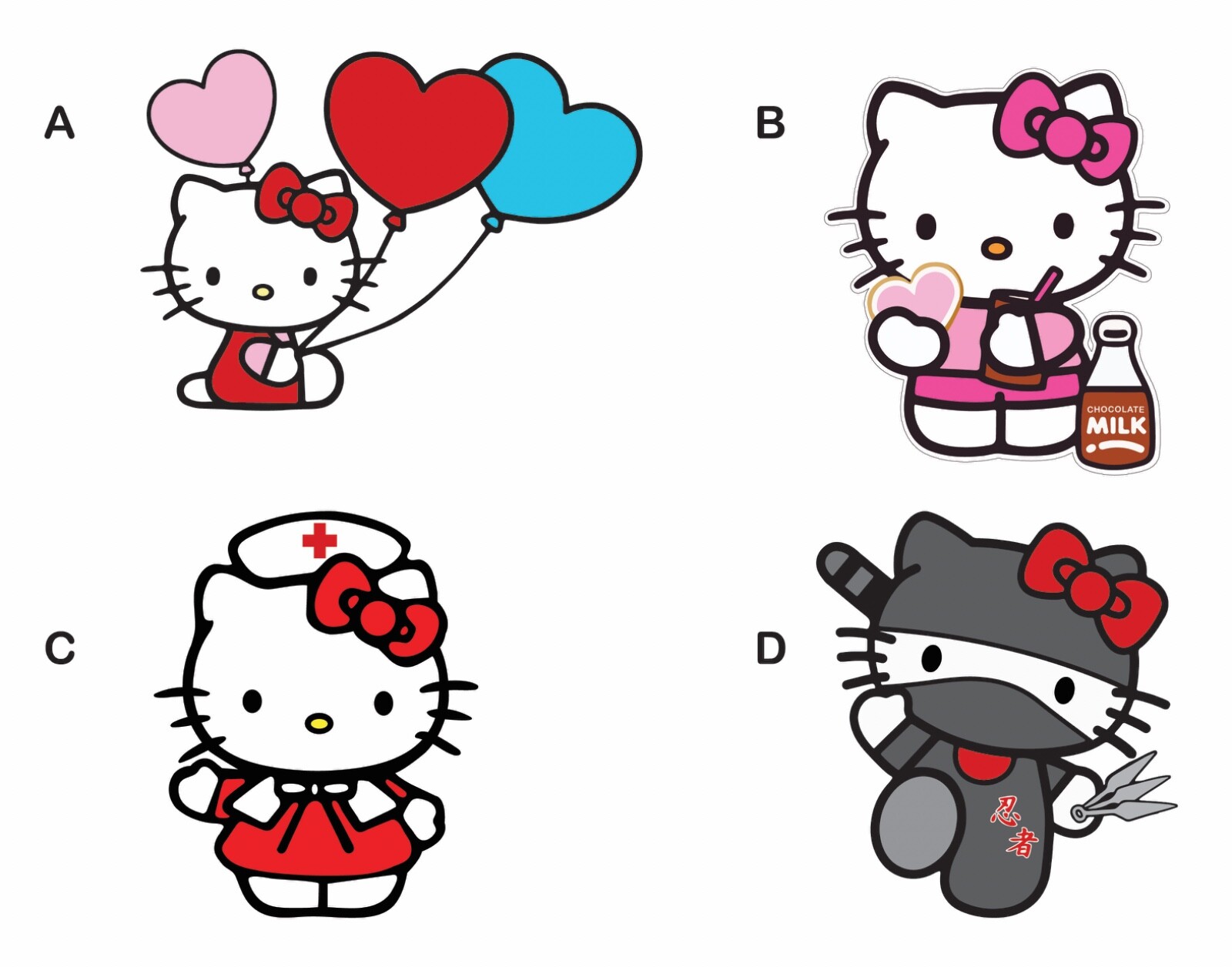 Hello Kitty Assorted Decals