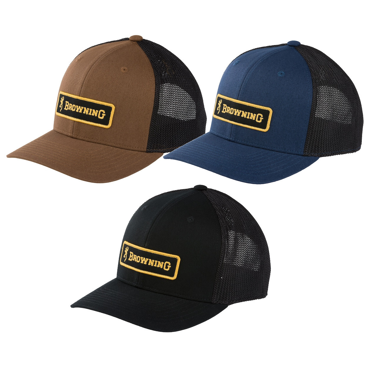 Browning Men's Grant Hat – Classic Mesh-Back Cap with Browning Logo Patch