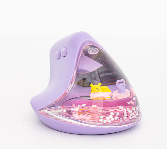 Pokemon Ditto Vertical Wireless Mouse Bluetooth 2.4G Ergonomic RGB Mouse