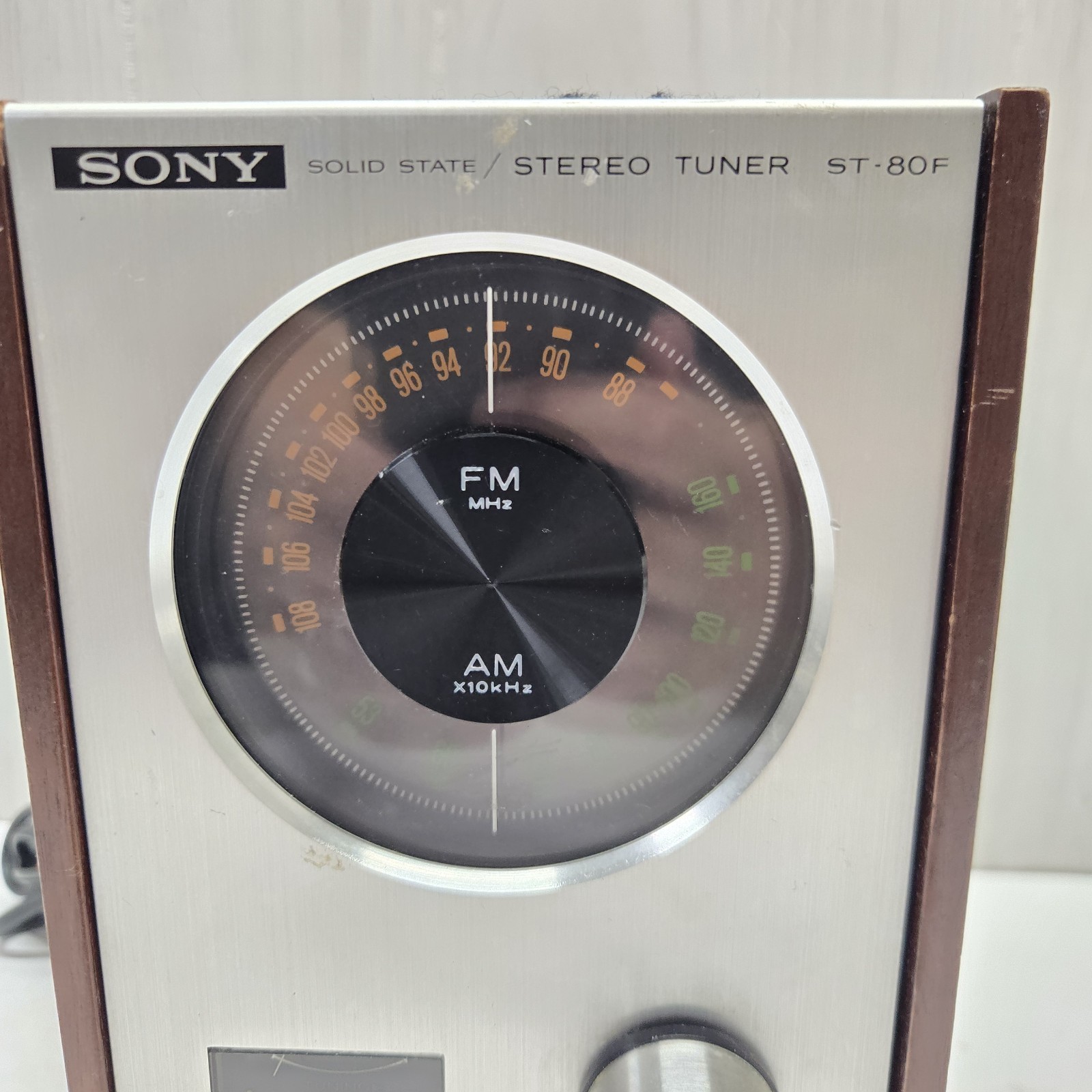 Sony ST-80F Vintage Solid State Stereo Tuner Tested Powers ON Works