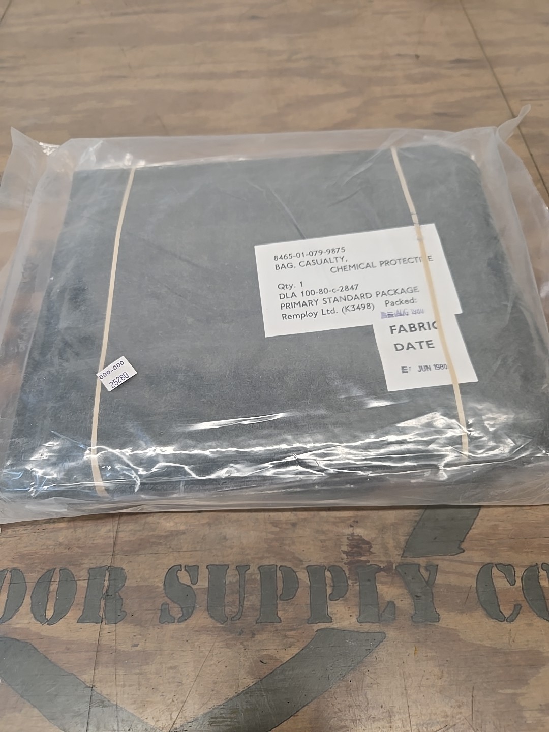 Vintage June 1980 Bag Casualty Chemical Protective