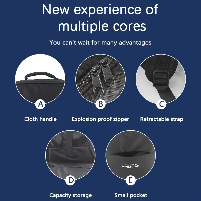 Travel Backpack For PS5 Console, Accessories, Protective Carrying Case