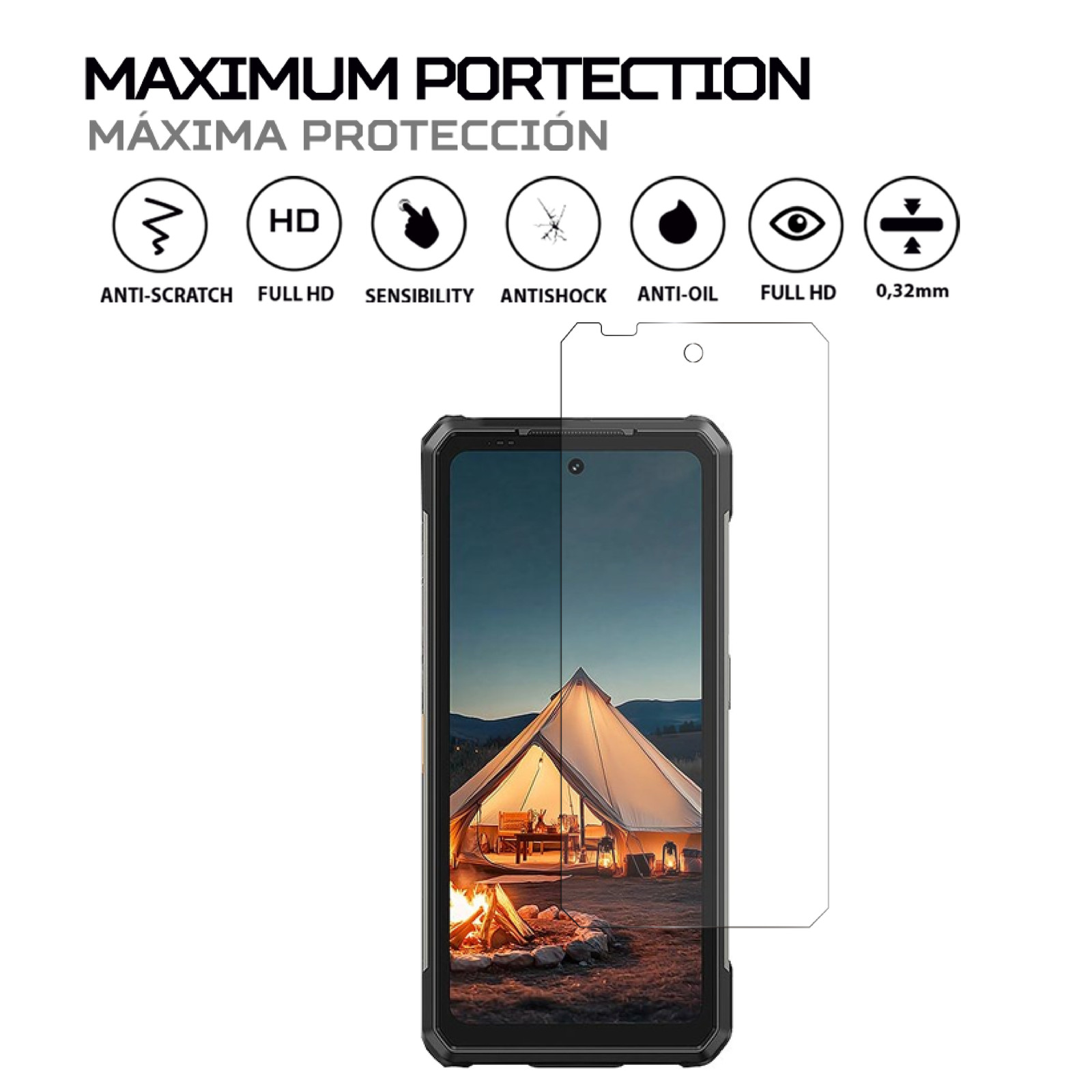 ANTISHOCK Screen protector for Ulefone Armor 34