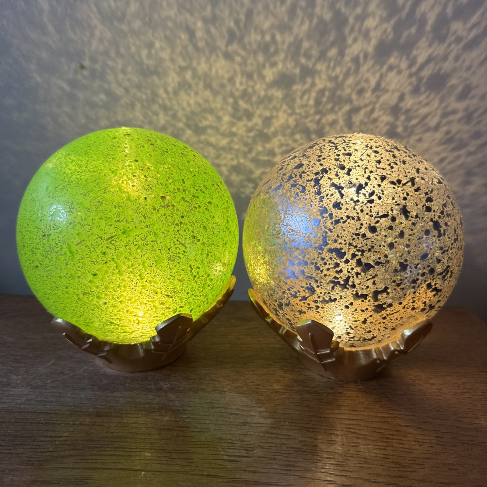 Mini Galaxy Moon Lamp - Desk Lights LED Halloween 5" Tall Battery