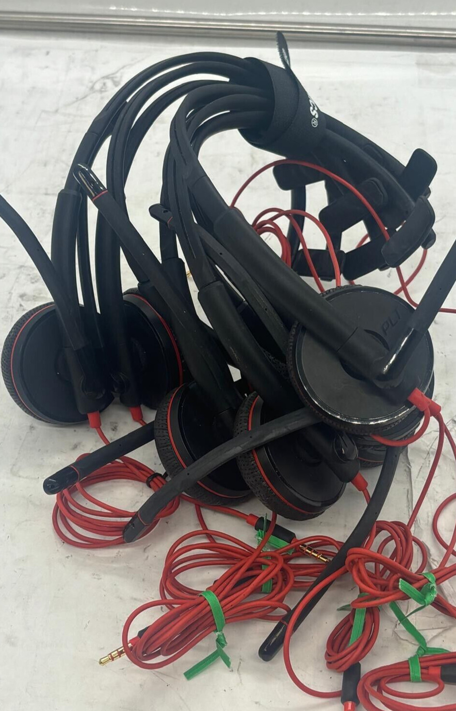 Lot of 8 Plantronics Blackwire C3215T Headset (3.5mm jack)